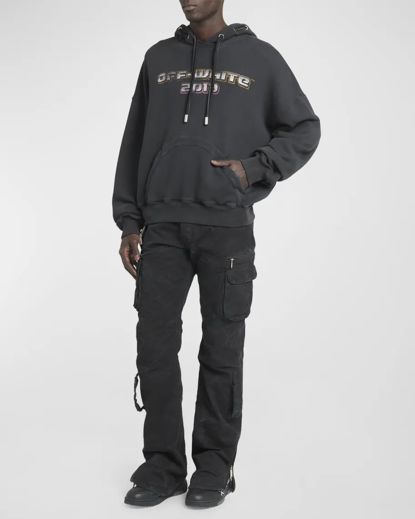 Off-White hoodie black front model.webp