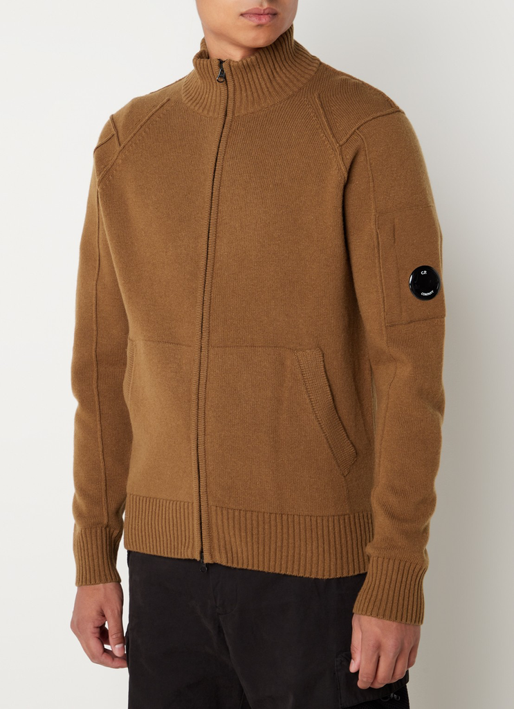 C.P. Company Lambswool vest brown.webp