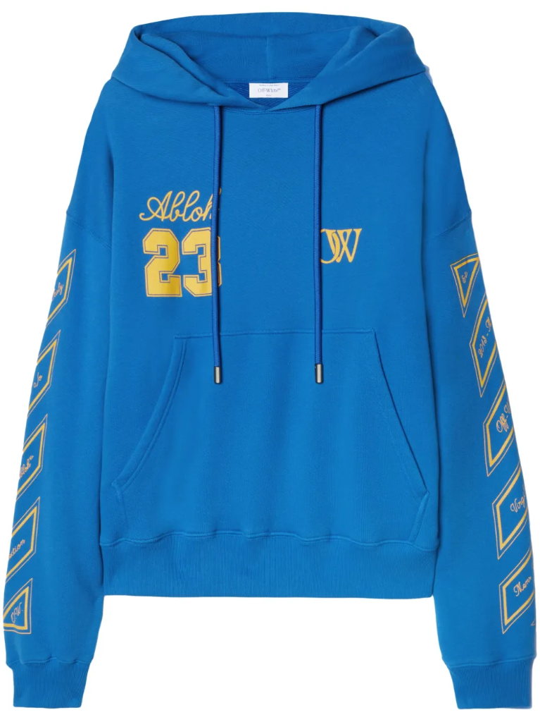 Off-White Skate oversized hoodie 23 blue